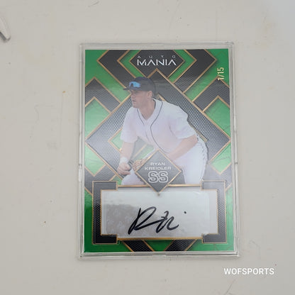 2023 Wild Card Auto Mania 1/15 Ryan Kreidler #AM-SQ66 Detroit Tigers