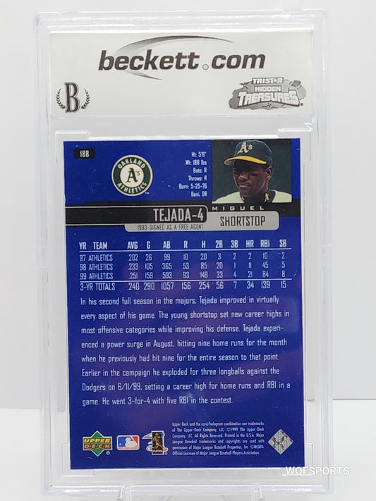 2000 Upper Deck Miguel Tejada #188 Oakland Athletics BCCG 10 Gem Mint