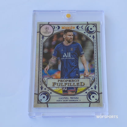 2021 Topps Chrome Merlin UEFA Prophecy Fulfilled Lionel Messi #PF-7