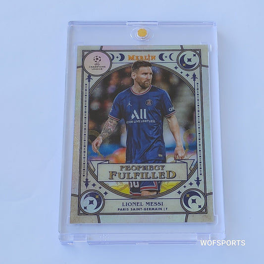 2021 Topps Chrome Merlin UEFA Prophecy Fulfilled Lionel Messi #PF-7