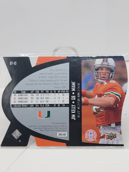 2013 Upper Deck SP Jim Kelly #97-13 Miami Hurricanes