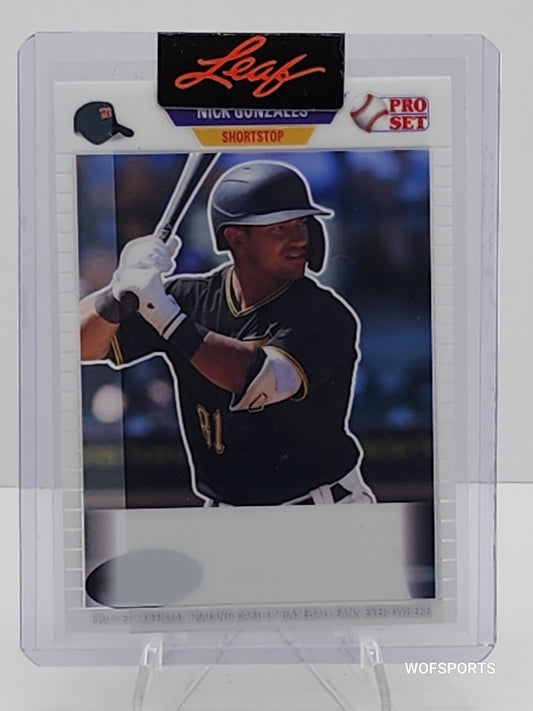 2021 Leaf Pre-Production Proof 1/1 Nick Gonzales Pittsburgh Pirates