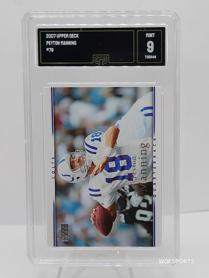 2007 Upper Deck Peyton Manning Indianapolis Colts #79 GMA 9 Mint