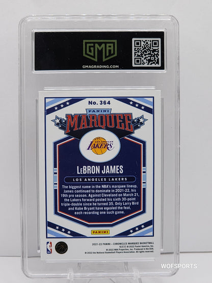 2021 Panini Chronicles LeBron James #364 LA Lakers GMA 10 Gem Mint