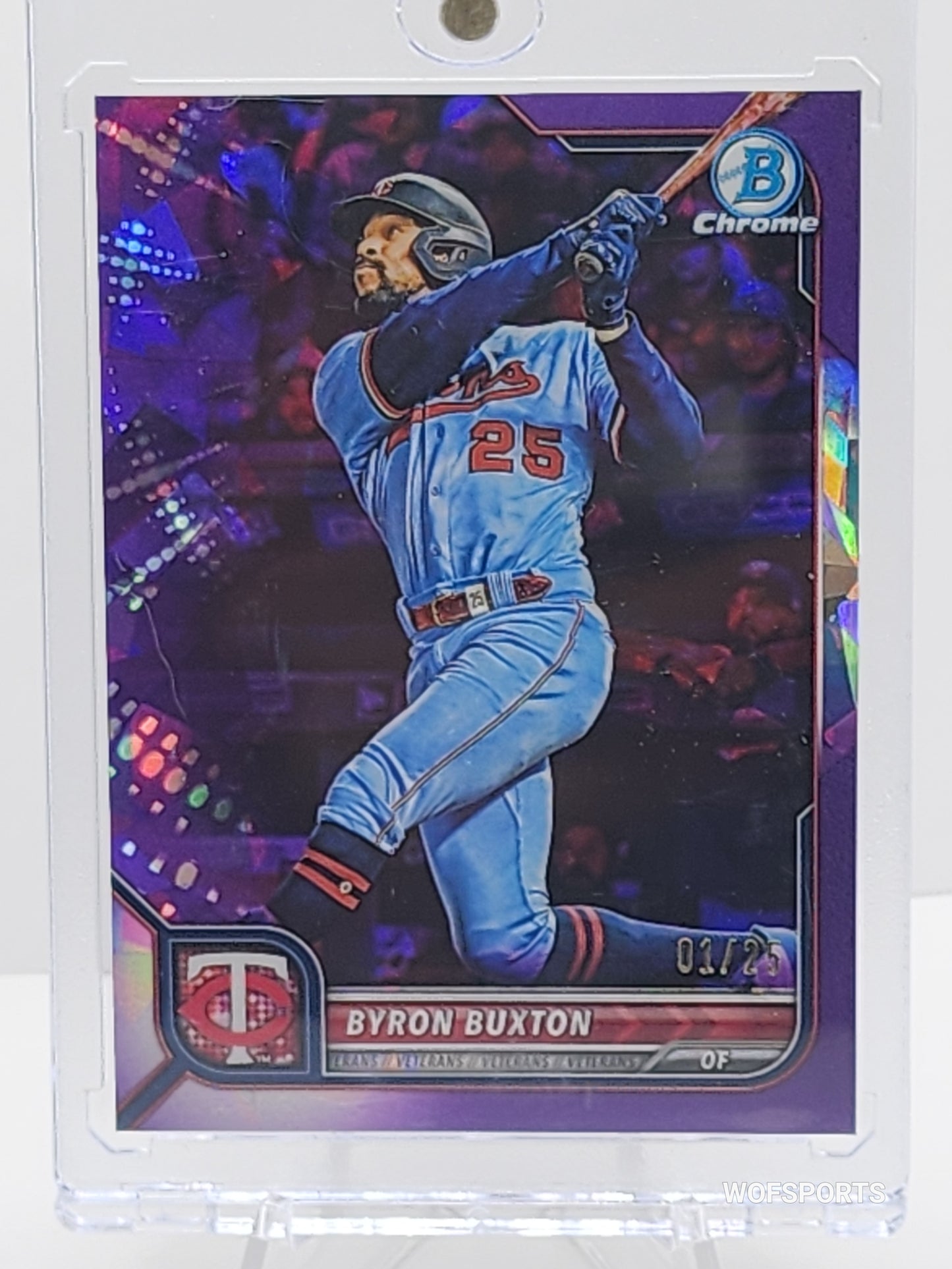 2022 Bowman Chrome Sapphire Purple 1/25 Byron Buxton #94