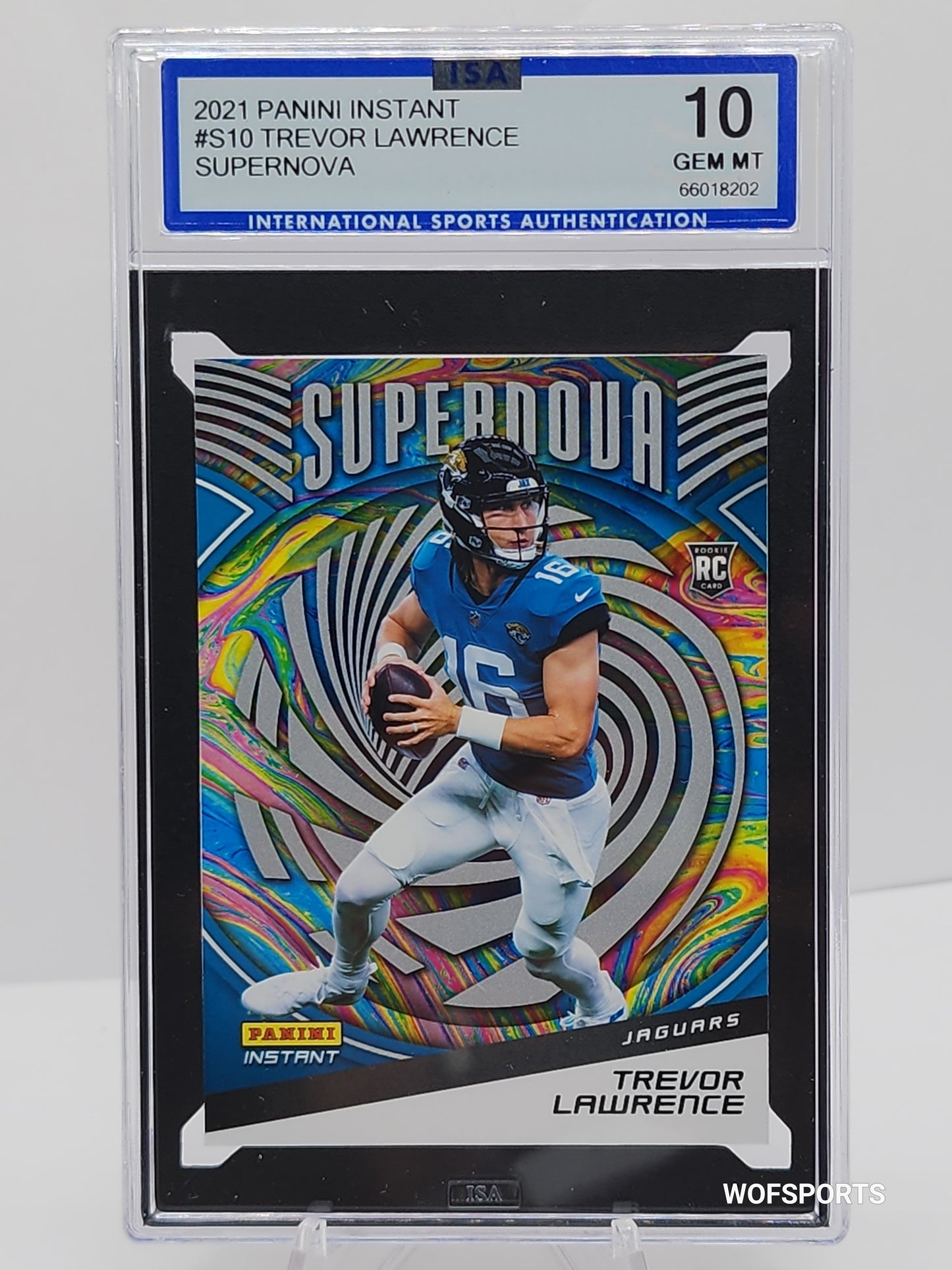 2021 Panini Instant Supernova Trevor Lawrence Rookie  1/3357 #S10 Jaguars RC ISA 10