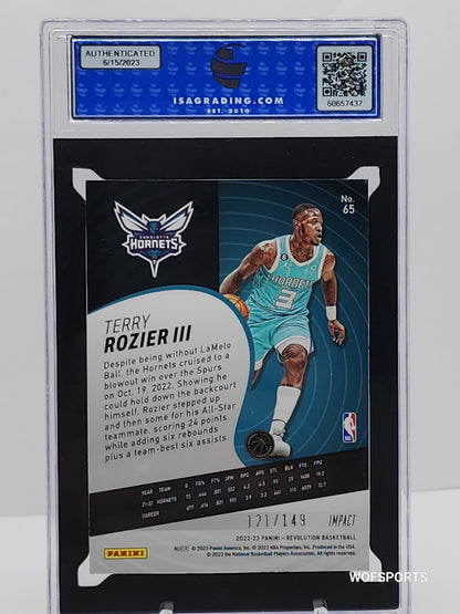 2022-23 Panini Revolution Impact #65 Terry Rozier III /149 ISA Gem Mint 10
