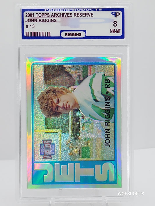 2001 Topps Archives Reserve Refactor John Riggins Rookie #13 New York Jets RC Parish 8