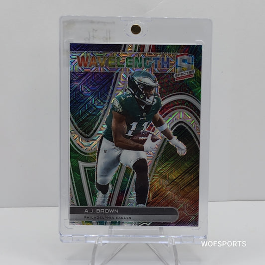 A.J Brown #WVE-20 - 2022 Panini Prizm Spectra Wavelength Meta Prizm 8/25 Eagles
