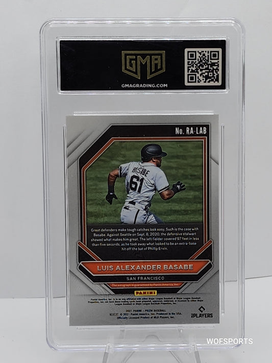 2021 Panini Prizm Luis Alexander Basabe #PDP31 San Francisco Giants GMA 10 Gem Mint