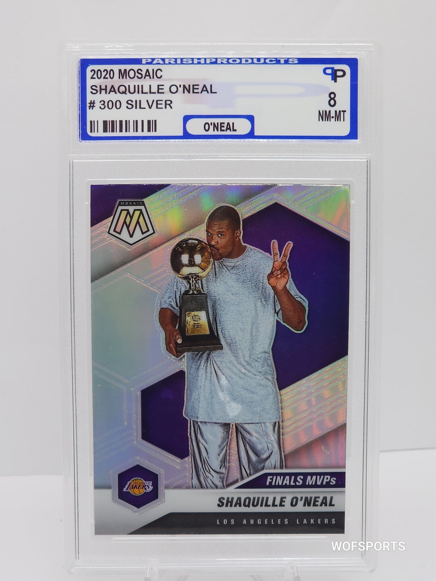 2020 Panini Mosaic Silver Prizm Shaquille O'Neal #300 Parish 8 NM-MT Los Angeles Lakers