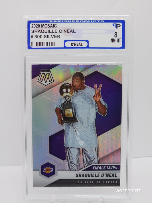 2020 Panini Mosaic Silver Prizm Shaquille O'Neal #300 Parish 8 NM-MT Los Angeles Lakers