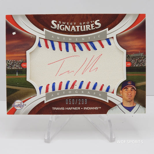 2006 UP Sweet Spot Signatures /299 Travis Hafner # SS-TH Guardians