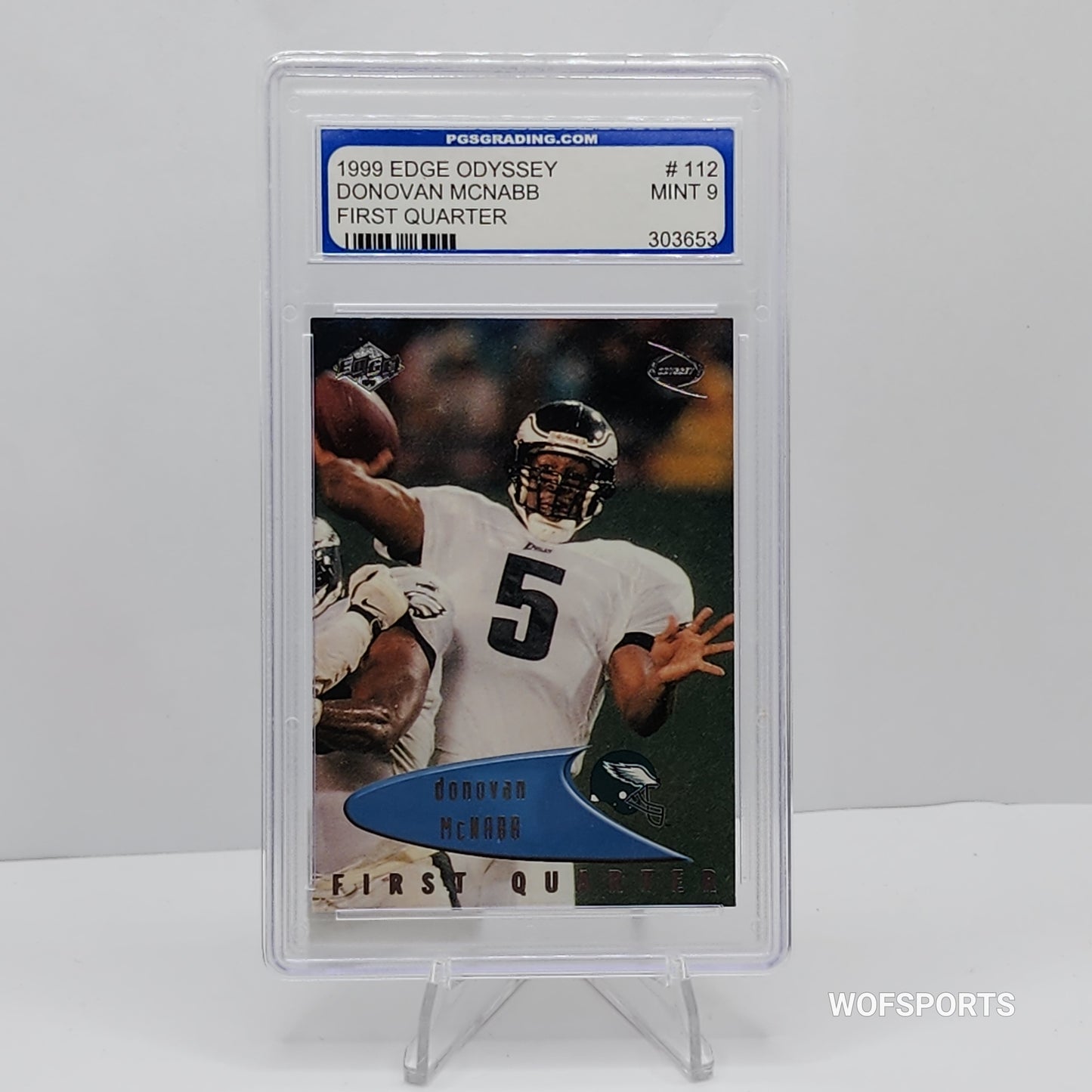 1999 Edge Odyssey Donovan McNabb #112 Philadelphia Eagles PGS 9 Mint