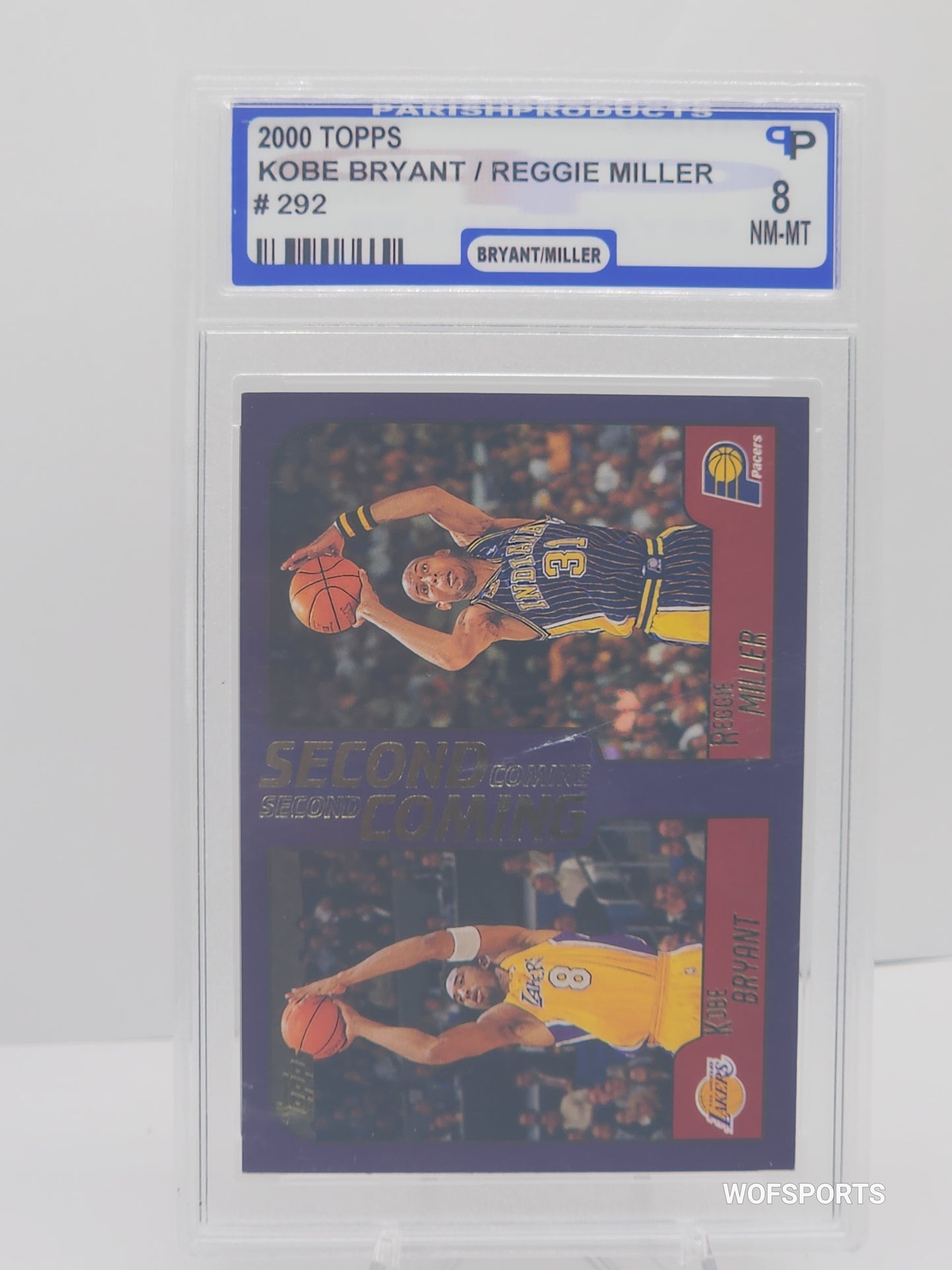 2000 Topps #292 Kobe Bryant/Reggie Miller Parish 8 NM-MT Los Angeles Lakers HOF
