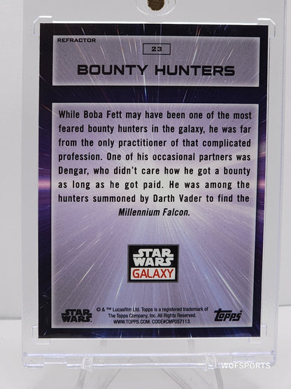 2022 Topps Chrome Star Wars Galaxy Bounty Hunters #23