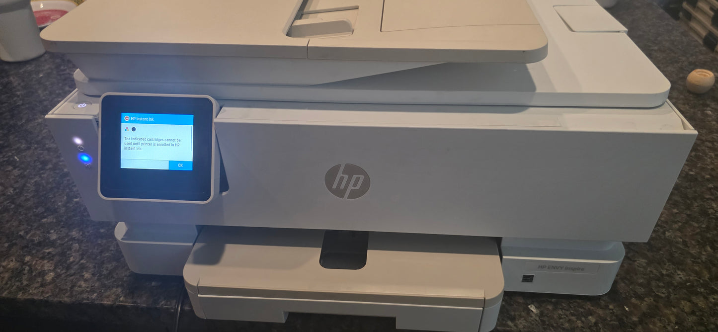 HP ENVY Inspire 7958e Wireless All-in-One Color Inkjet Printer - Used