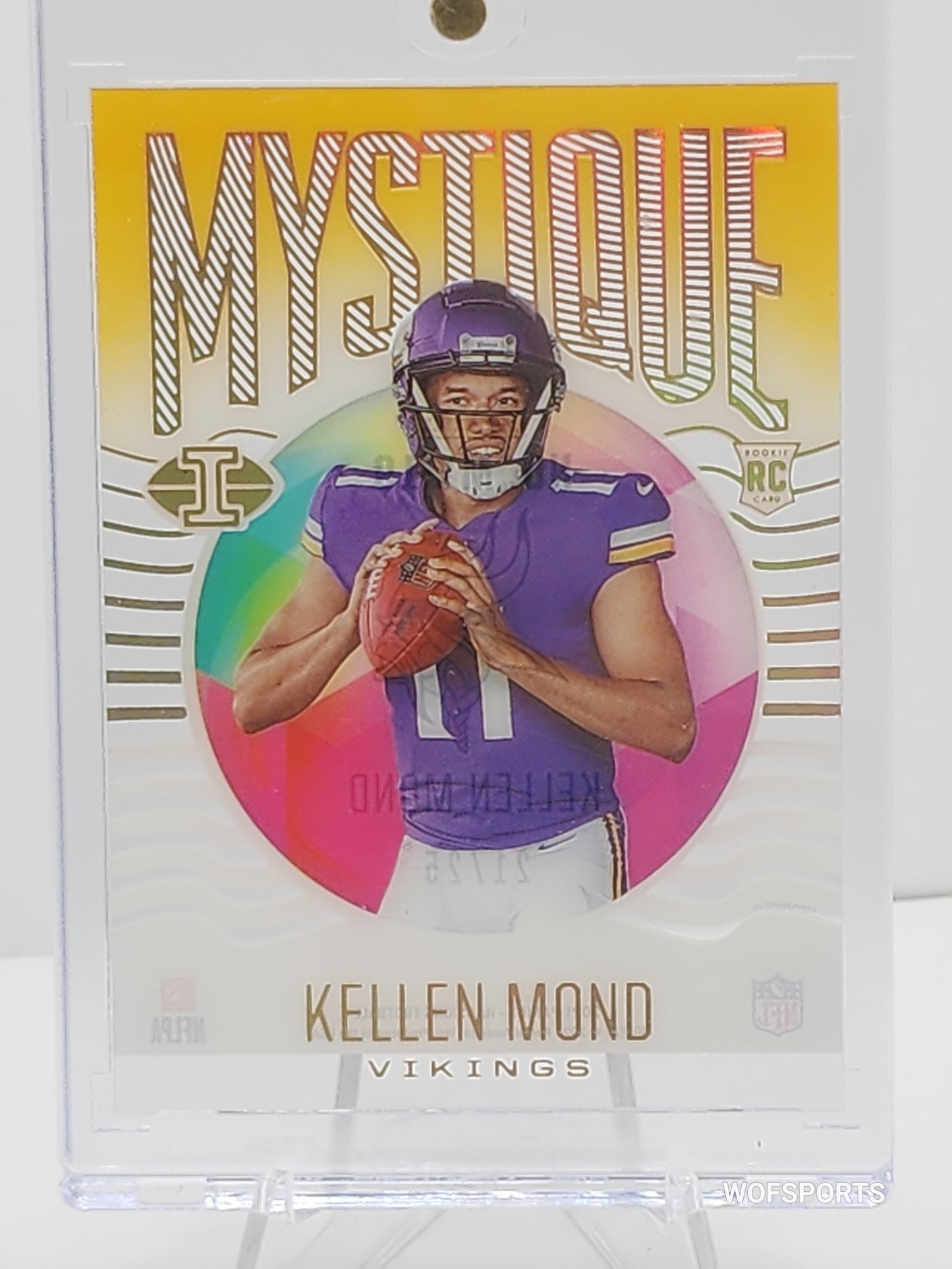 2021 Panini Illusions Mystique Yellow 21/25 Kellen Mond #MY-19 Rookie Auto RC