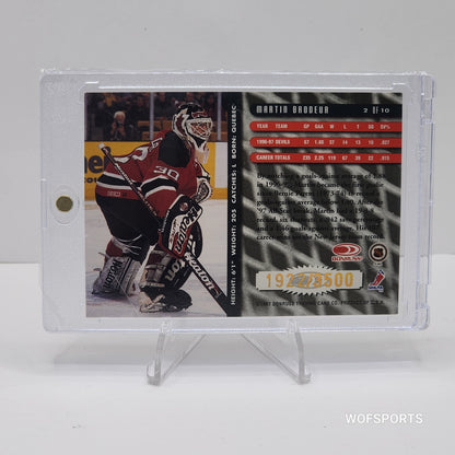 1997-98 Donruss MARTIN BRODEUR Between the Pipes SP #/3500