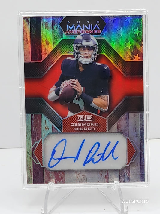 2022 Wild Card Auto Mania #AMA-H31 Desmond Ridder /50 Atlanta Falcons