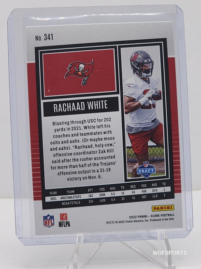 2022 Panini Score Blue Stars 349/399 Rachaad White RC #341 Buccaneers