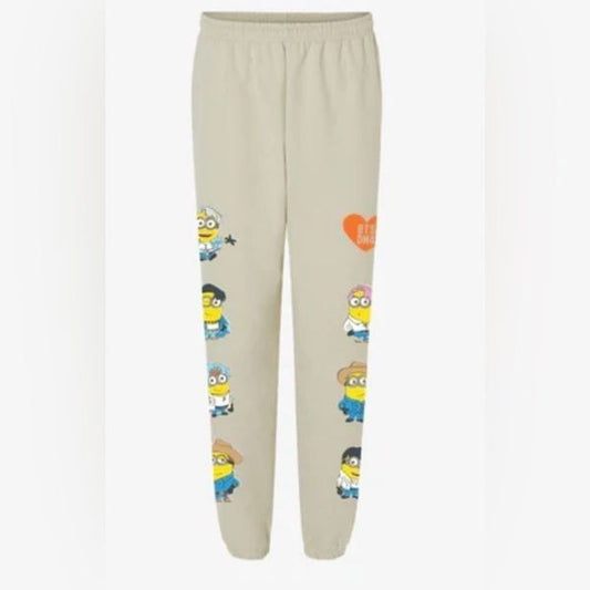 BTS x Despicable Me Minion Sweatpants SZ Small