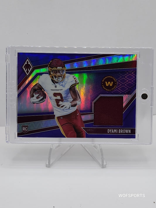 2021 Panini Phoenix Rookie Memorabilia /99 Dyami Brown RC #RME-DBA Washington Commanders