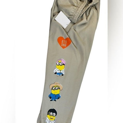 BTS x Despicable Me Minion Sweatpants SZ Small