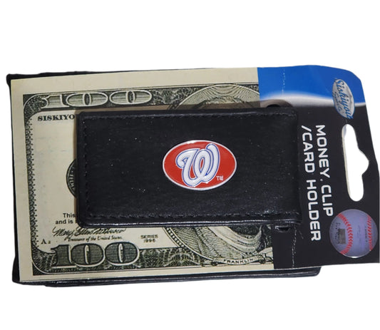 Washington Nationals Leather Cash & Cardholder