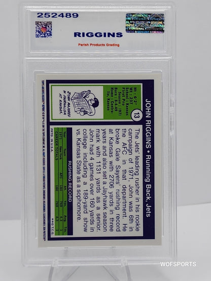 2001 Topps Archives Reserve Refactor John Riggins Rookie #13 New York Jets RC Parish 8