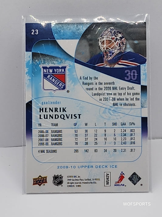 2009-10 Upper Deck Ice - #23 Henrik Lundqvist
