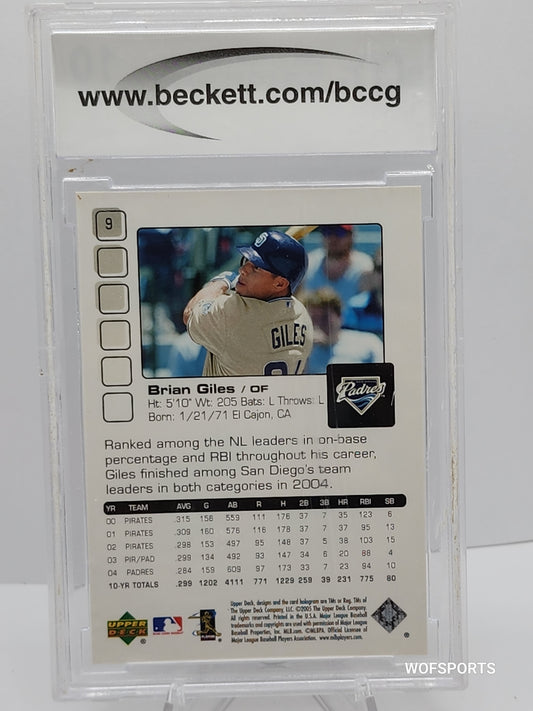2005 Upper Deck Pros & Prospects Brian Giles #9 BCCG 10 Gem Mint