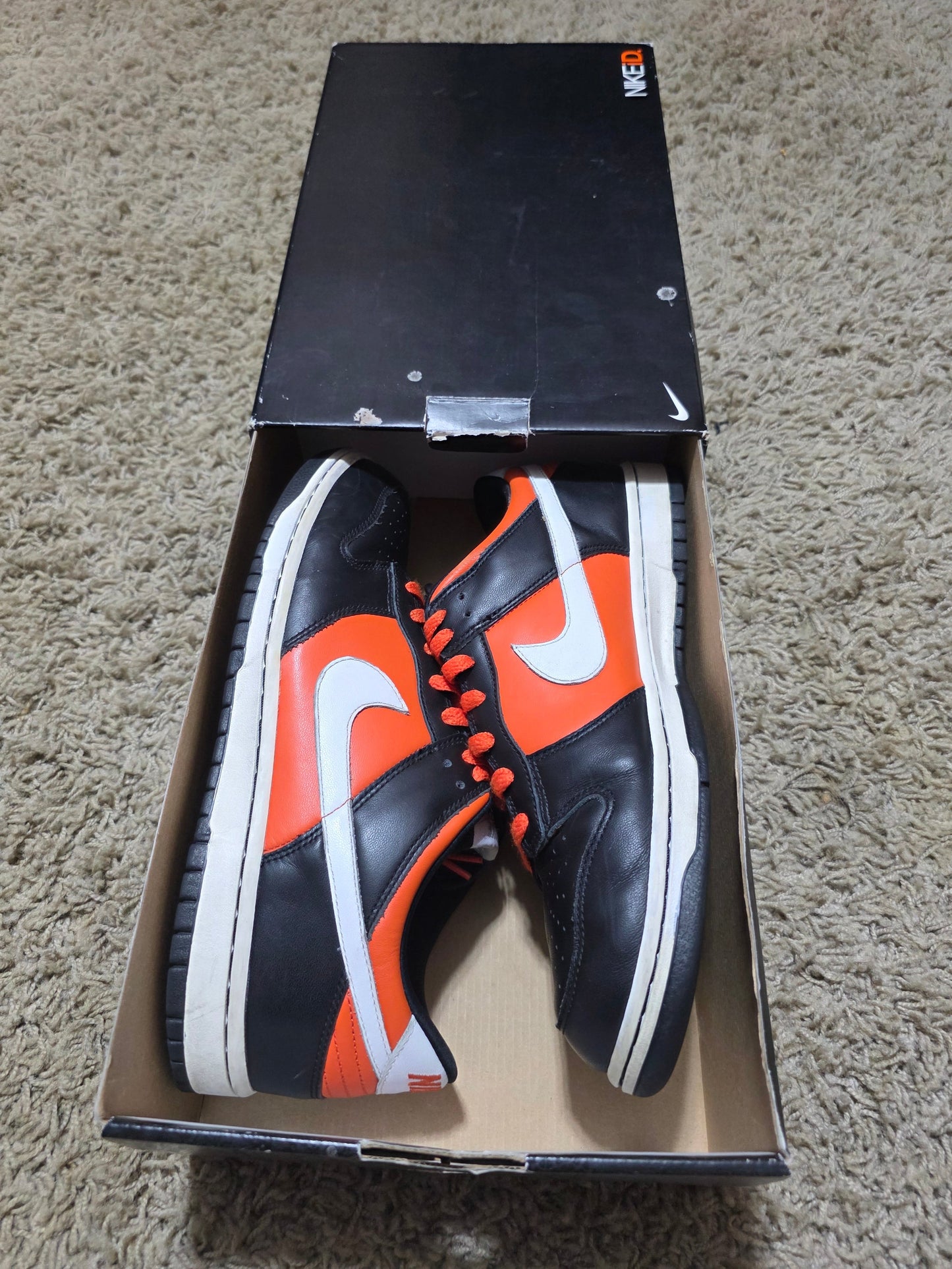 Nike Dunk ID 6.0 Black Orange Size 11.5M