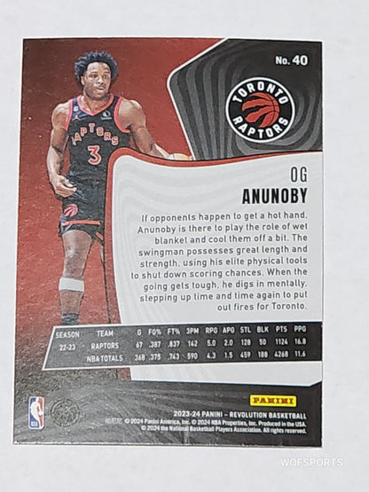 2023-24 Panini Revolution OG Anunoby #4 Toronto Raptors