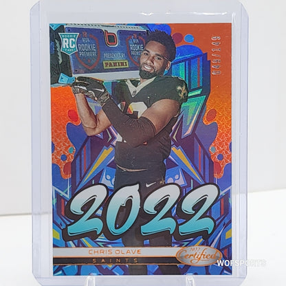 2022 Panini Certified Mirror Orange #2022-9 Chris Olave 49/149 (RC)