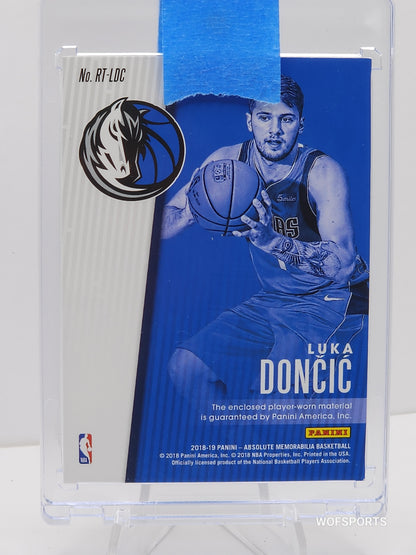 2018-19 Panini Absolute Memorabilia Rookie Threads Level 1 #RT-LDC - Luka Doncic /199
