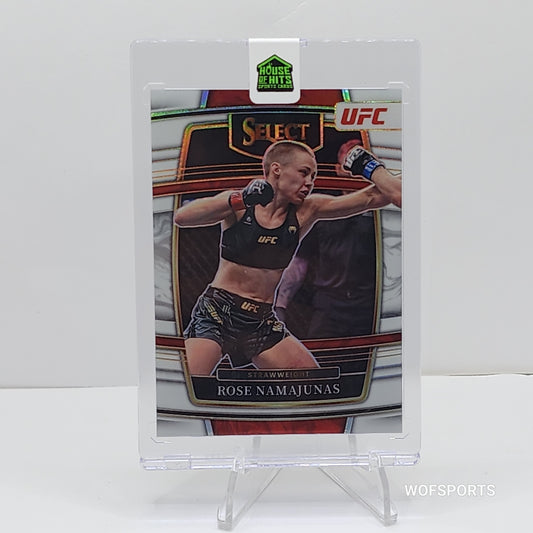 2022 Panini Select UFC Concourse White Prizm /75 Rose Namajunas #77