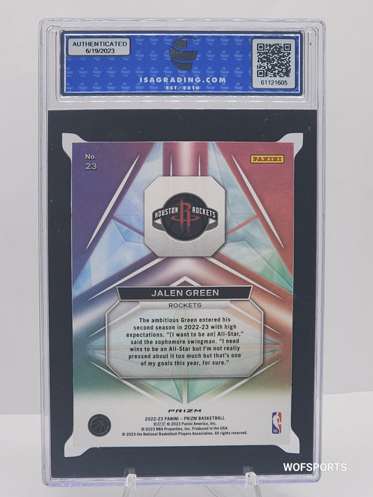 2022-23 Panini Prizm  Prizmatic Silver Jalen Green #23 Houston Rockets