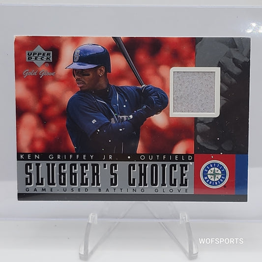 2001 Upper Deck Gold Glove Slugger's Choice Batting Glove Ken Griffey Jr. #SC-KGM