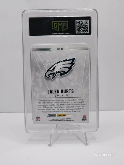 2020 Panini Illusions Rookie Jalen Hurts RC #11 Philadelphia Eagles GMA 10 Gem Mint