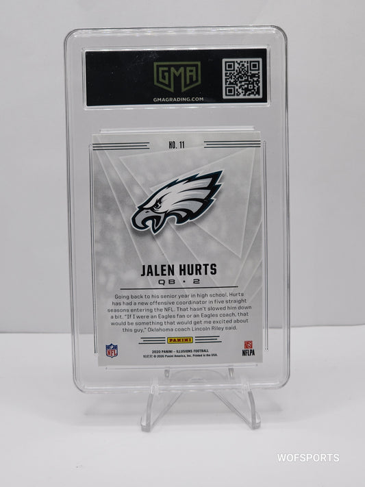 2020 Panini Illusions Rookie Jalen Hurts RC #11 Philadelphia Eagles GMA 10 Gem Mint