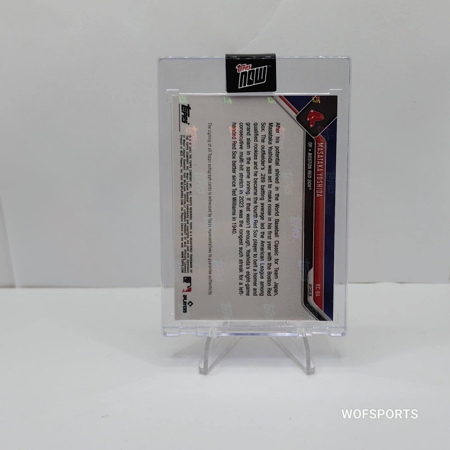 2023 MLB TOPPS NOW Rookie Cup - On-Card Autograph 57 to 99 or Lower - Masataka Yoshida