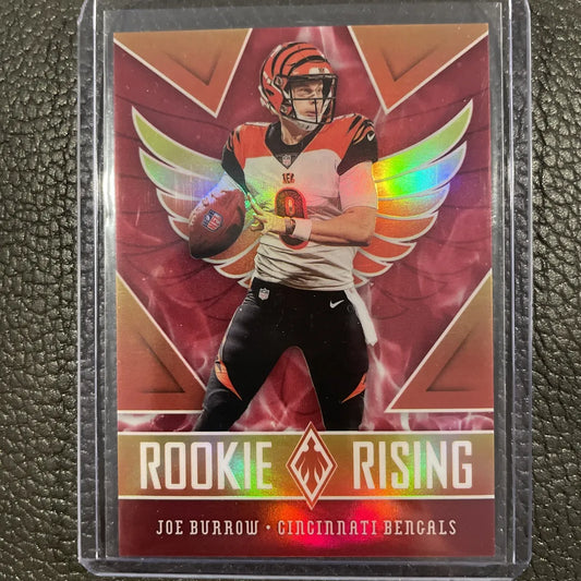 2020 Panini Phoenix Joe Burrow Rookie Rising Red /299 Rookie Card Bengals SP - walk-of-famesports