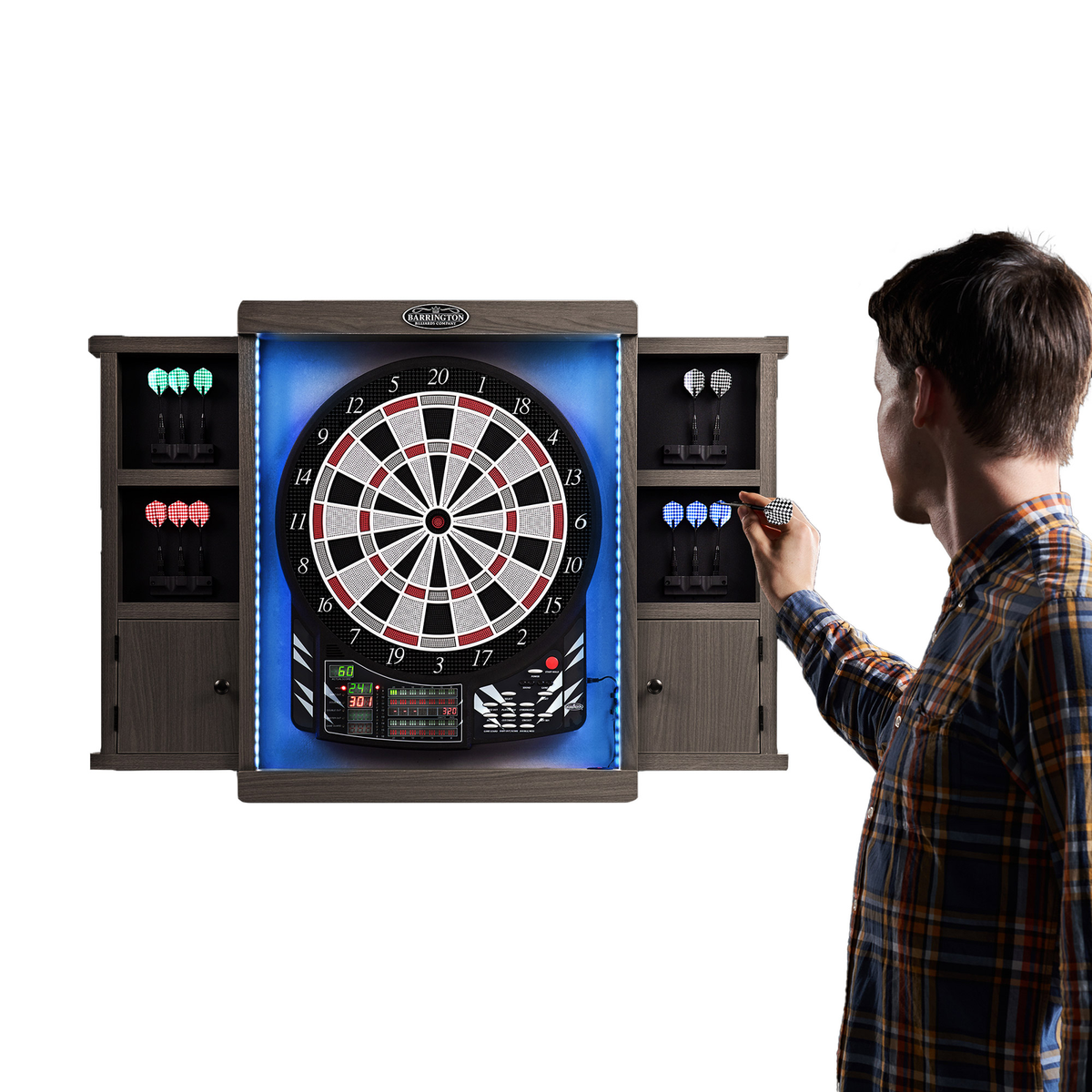 Barrington Electronic Dartboard with Cabinet - image 3
