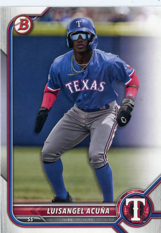 2022 Bowman Luisangel Acuna #BP-72 Texas Rangers