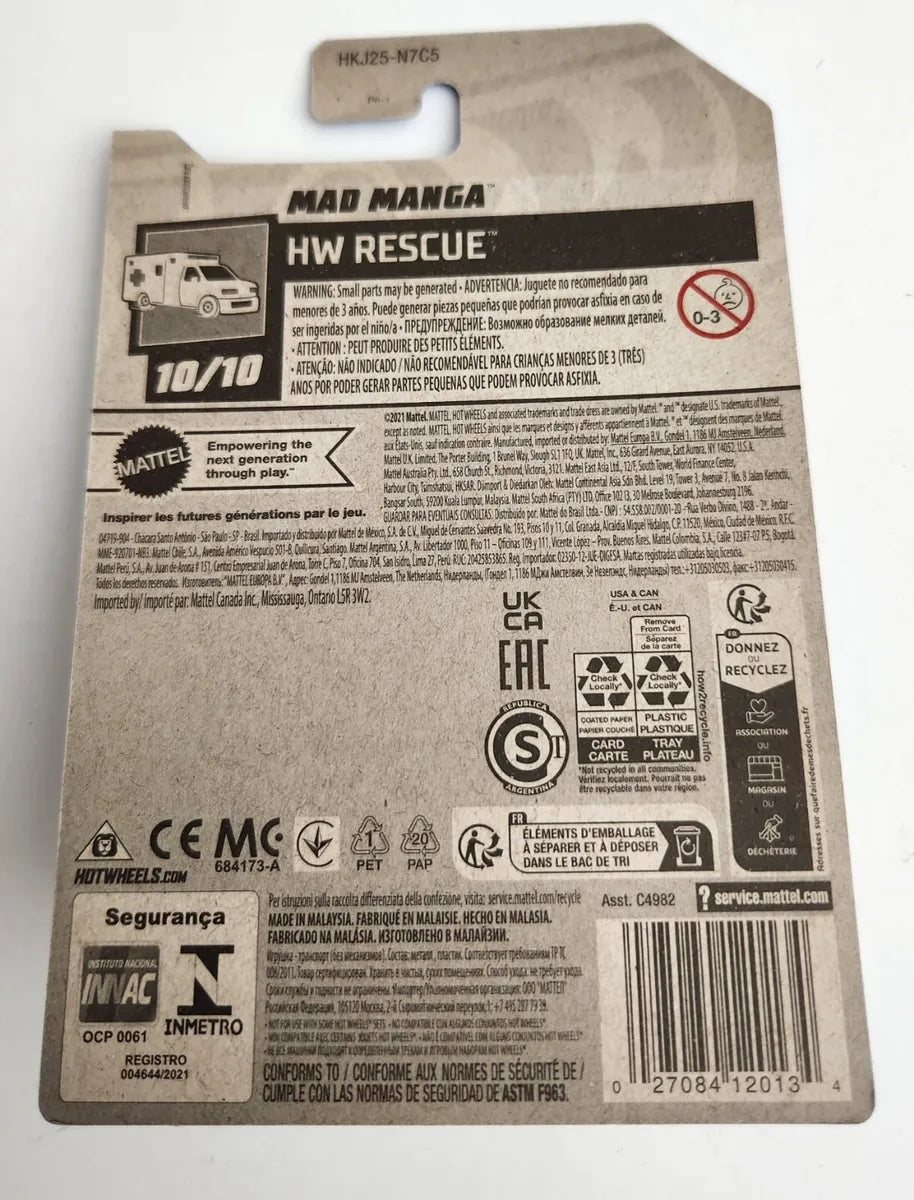 2023 Hot Wheels Mad Manga HW Rescue 10/10, 248/250
