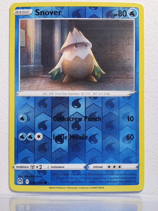 Sword and Shield Lost Origin Reverse Holo 042 Snover