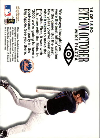 2000 Fleer Skybox Eye On October Mike Piazza 14 of 15 New York Mets