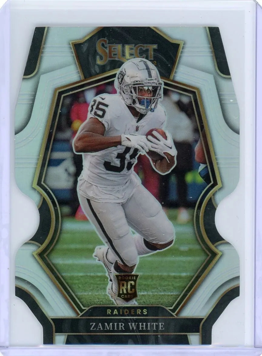 2022 Panini Select Premier Level Silver Prizm Die-cut Zamir White #153