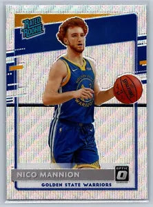 2020-21 Donruss Optic Fanatics Rated Rookies Nico Mannion #190 Golden State Warriors